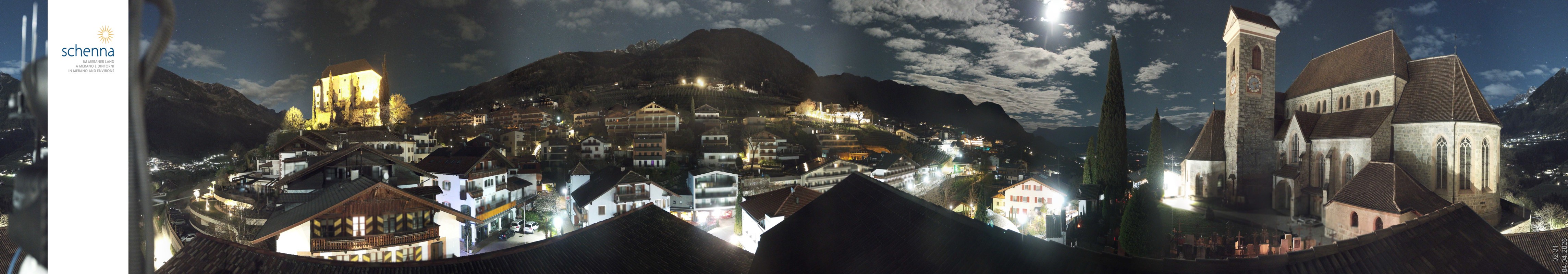 Archiv Foto Webcam Panoramablick Schenna