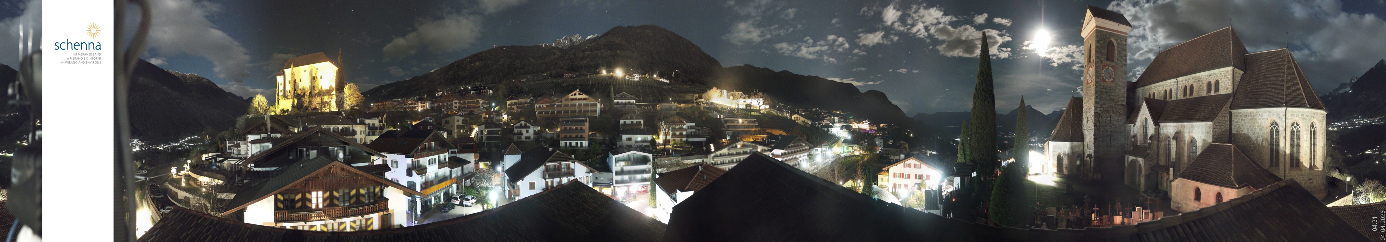 Archiv Foto Webcam Panoramablick Schenna