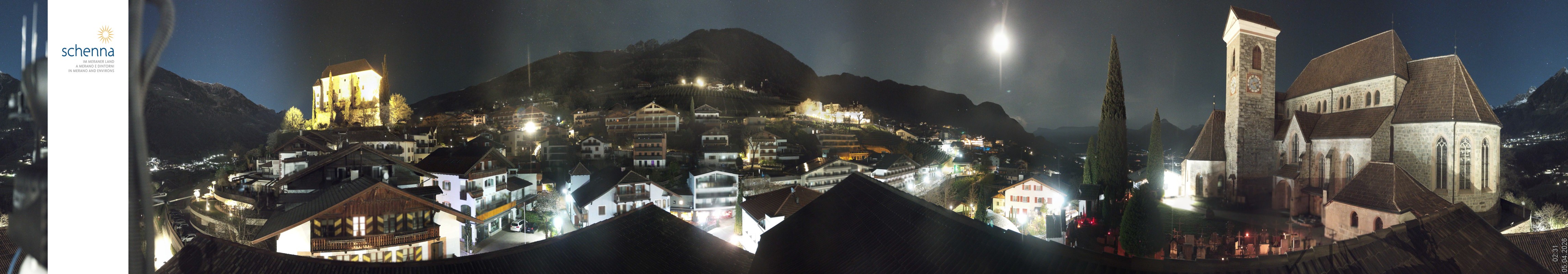 Archiv Foto Webcam Panoramablick Schenna