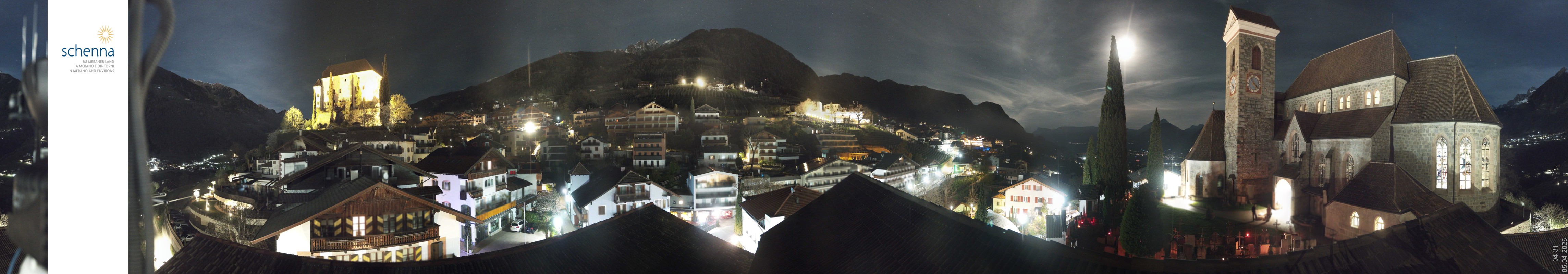 Archiv Foto Webcam Panoramablick Schenna