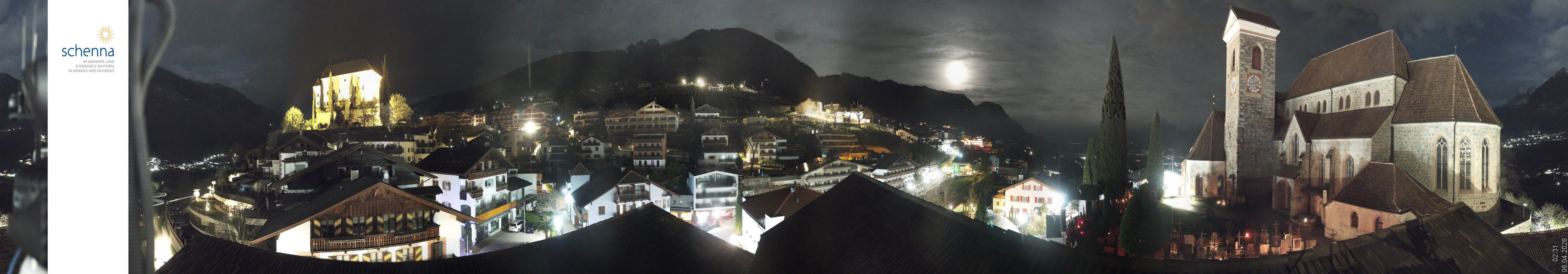 Archived image Webcam Panoramic View of Schenna