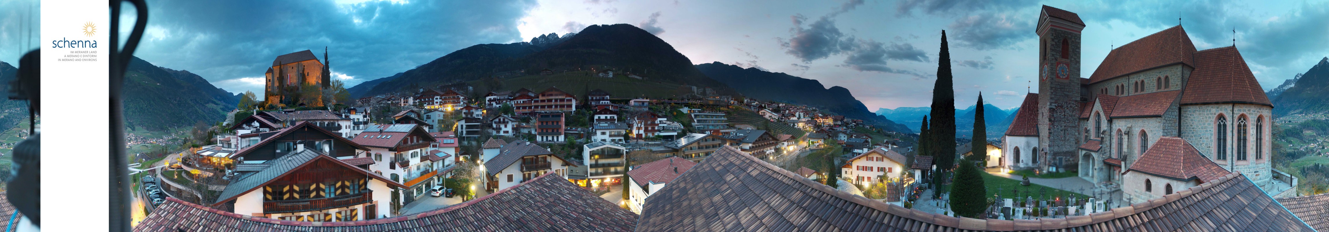 Archived image Webcam Panoramic View of Schenna