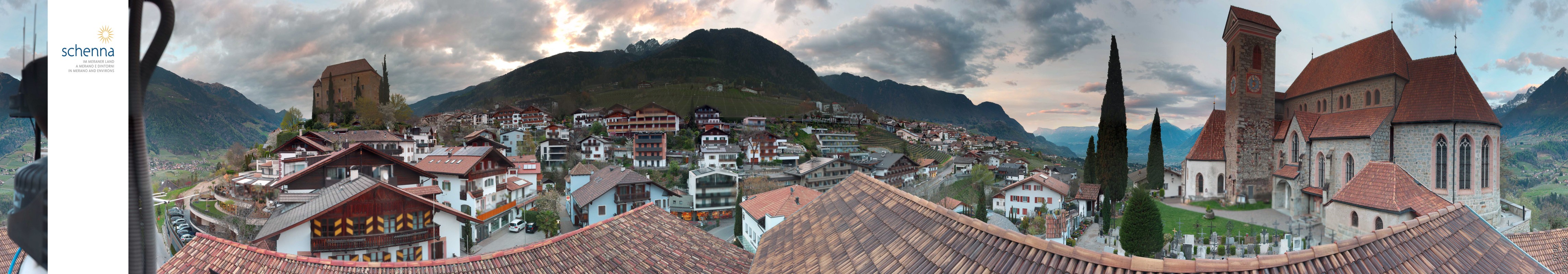 Archived image Webcam Panoramic View of Schenna