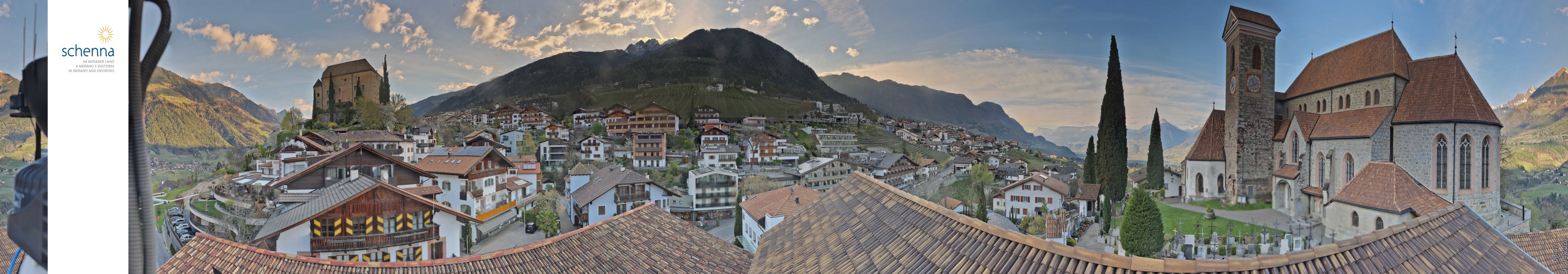 Archived image Webcam Panoramic View of Schenna