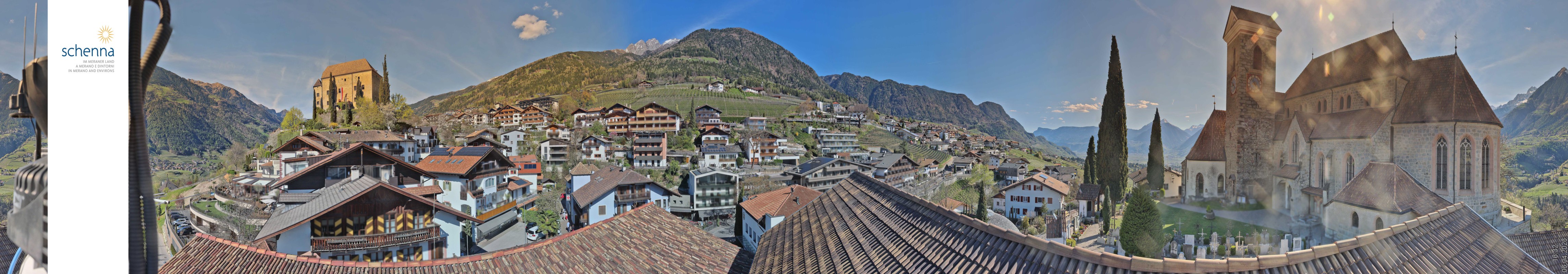 Archived image Webcam Panoramic View of Schenna
