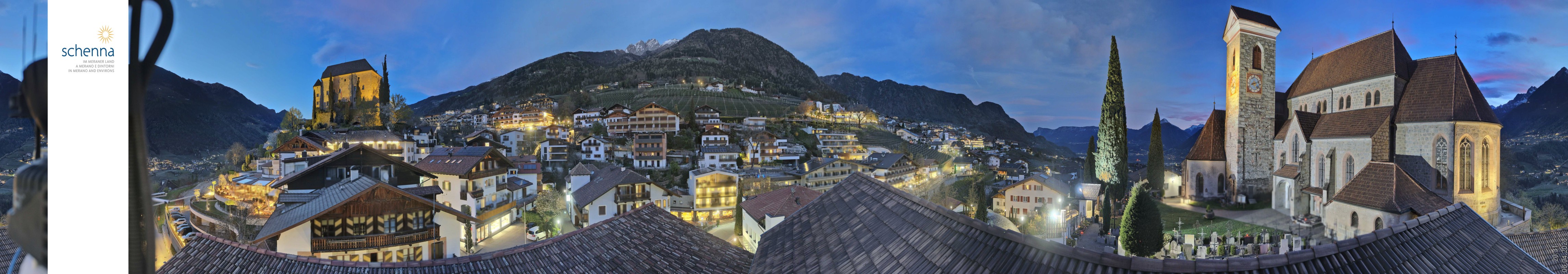 Archived image Webcam Panoramic View of Schenna