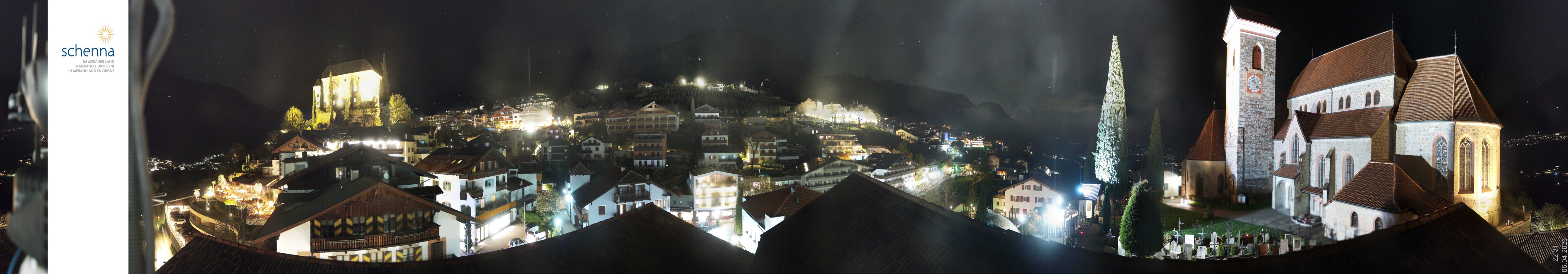 Archived image Webcam Panoramic View of Schenna