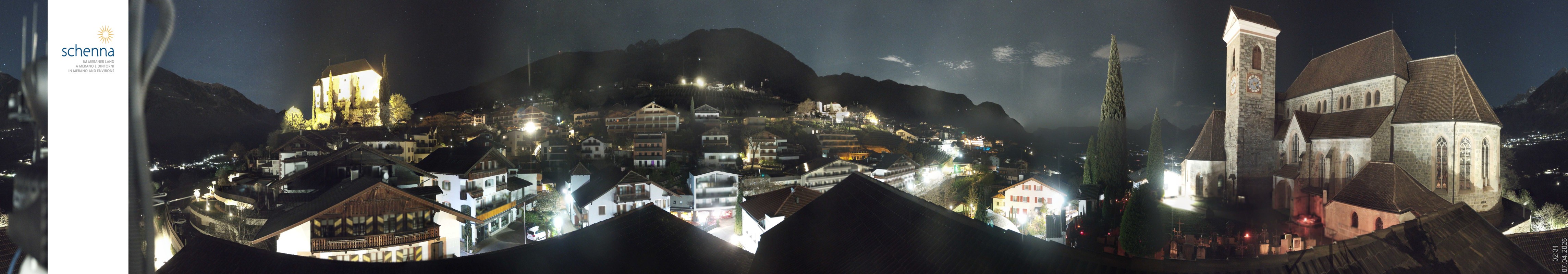 Archiv Foto Webcam Panoramablick Schenna