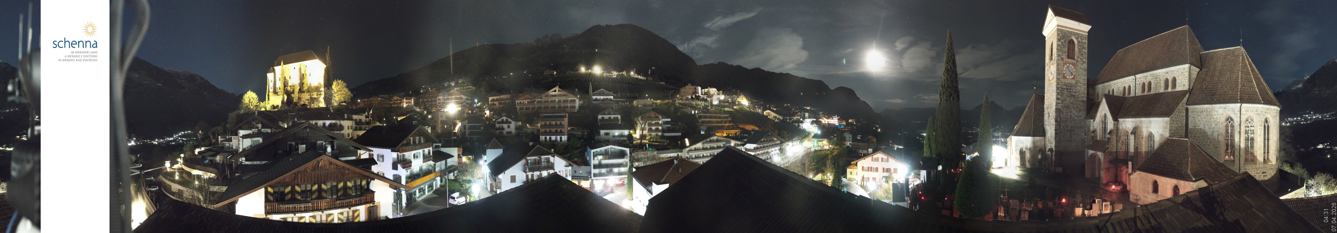 Archiv Foto Webcam Panoramablick Schenna