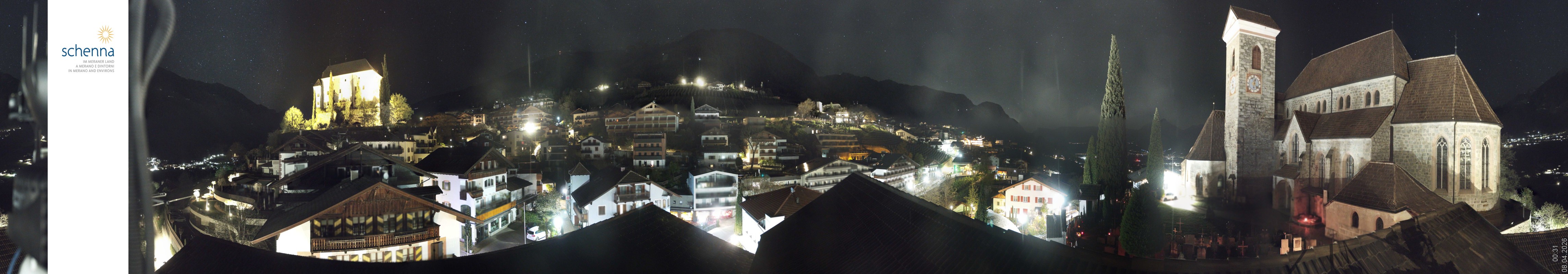Archived image Webcam Panoramic View of Schenna