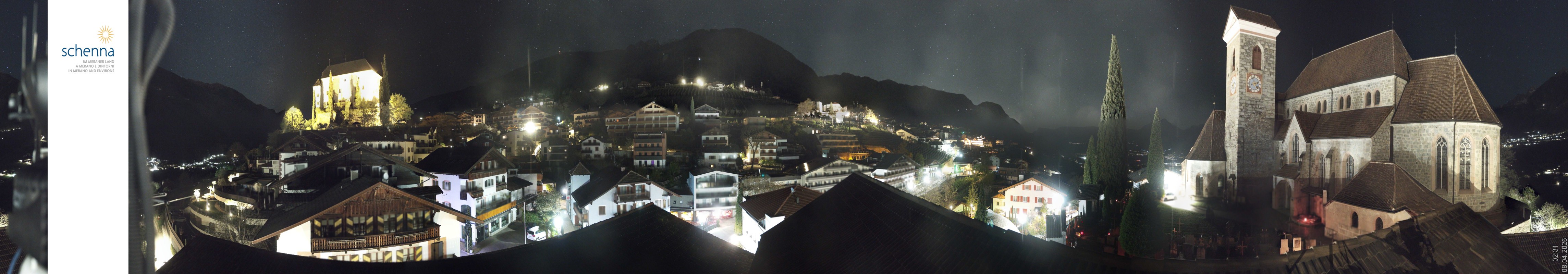 Archiv Foto Webcam Panoramablick Schenna