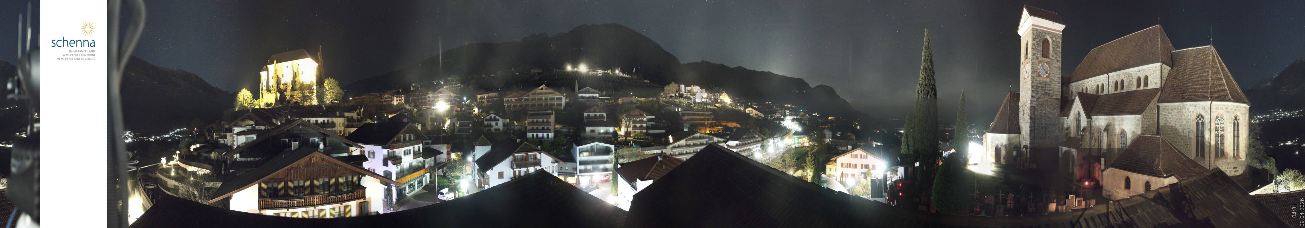 Archiv Foto Webcam Panoramablick Schenna