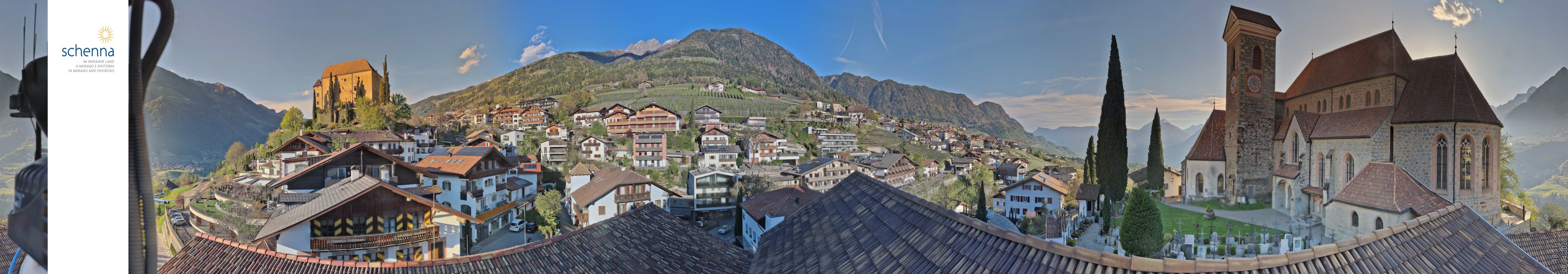 Archived image Webcam Panoramic View of Schenna