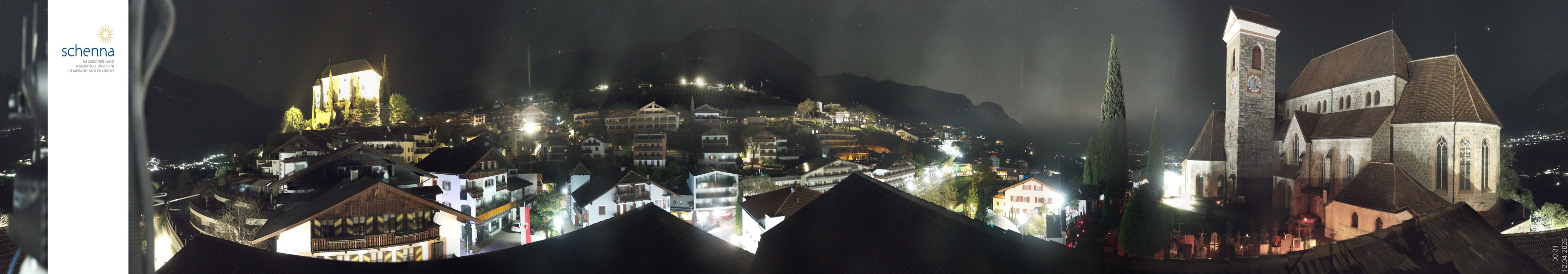 Archiv Foto Webcam Panoramablick Schenna