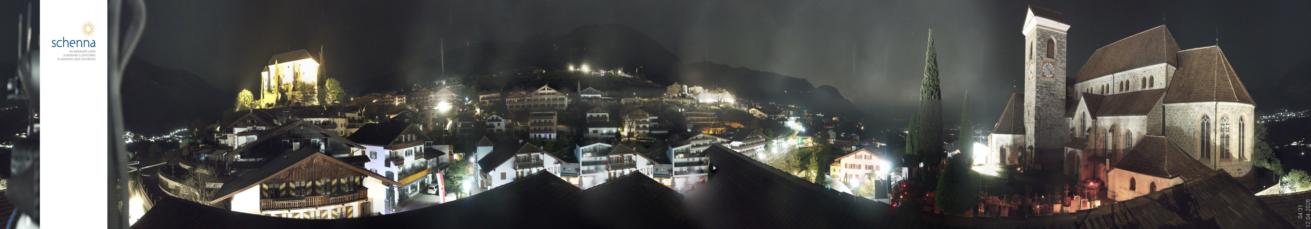 Archiv Foto Webcam Panoramablick Schenna