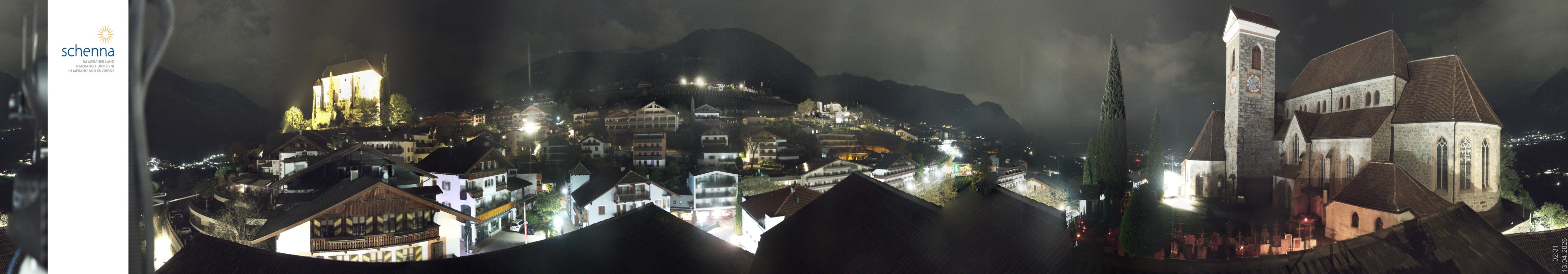 Archived image Webcam Panoramic View of Schenna