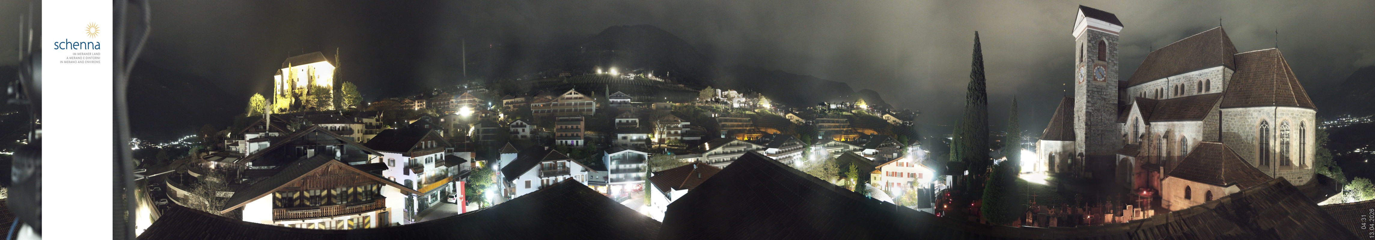 Archiv Foto Webcam Panoramablick Schenna