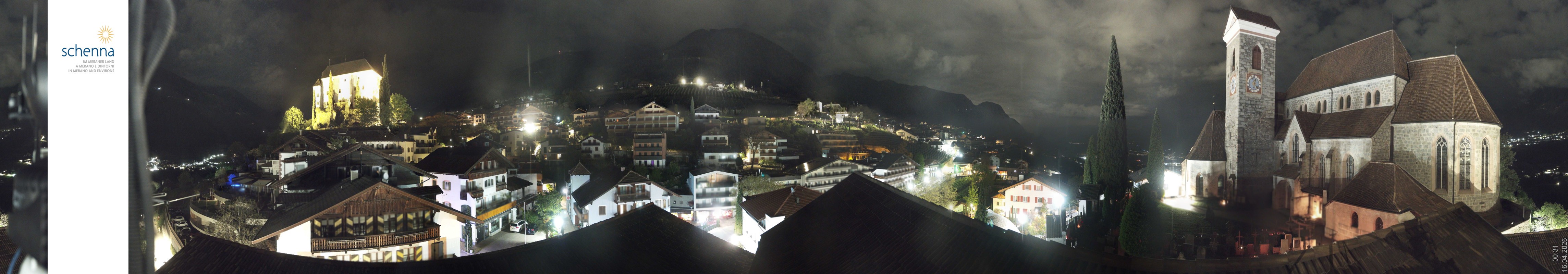 Archived image Webcam Panoramic View of Schenna