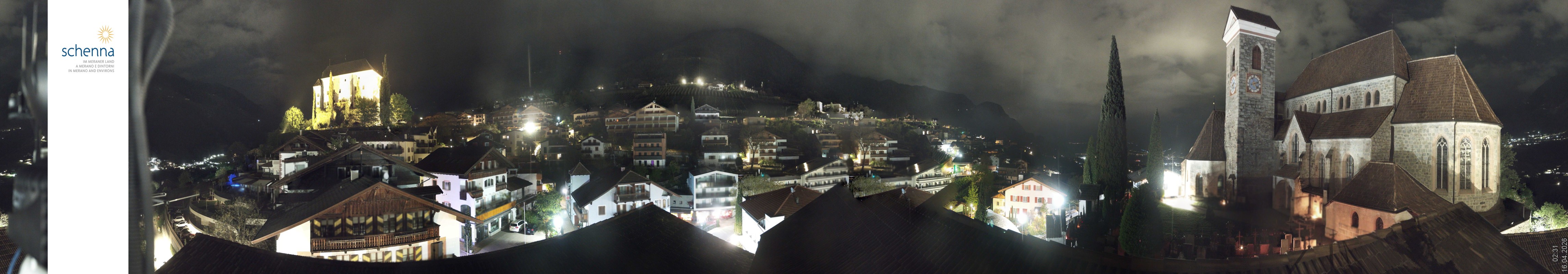 Archived image Webcam Panoramic View of Schenna