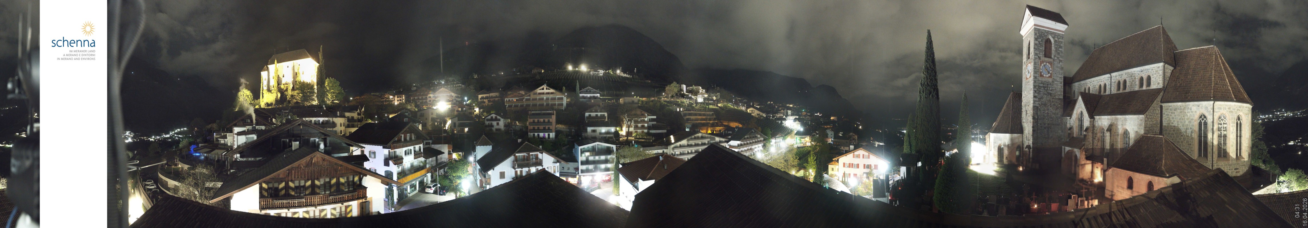 Archived image Webcam Panoramic View of Schenna