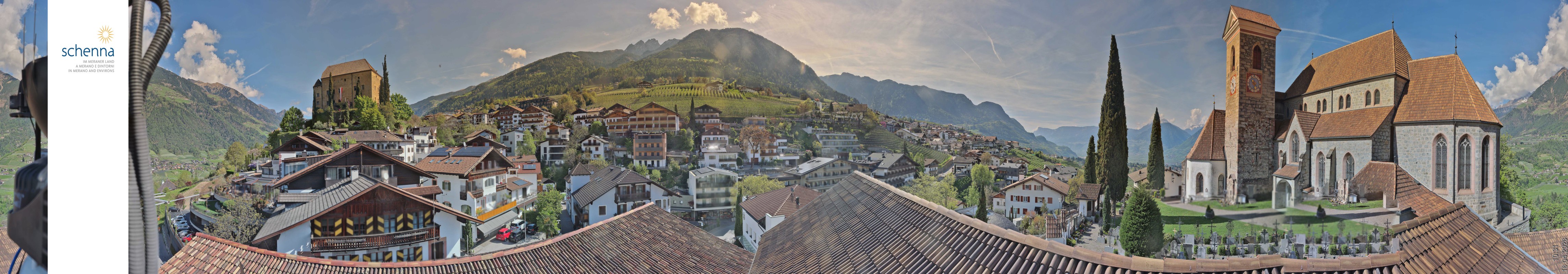 Archived image Webcam Panoramic View of Schenna