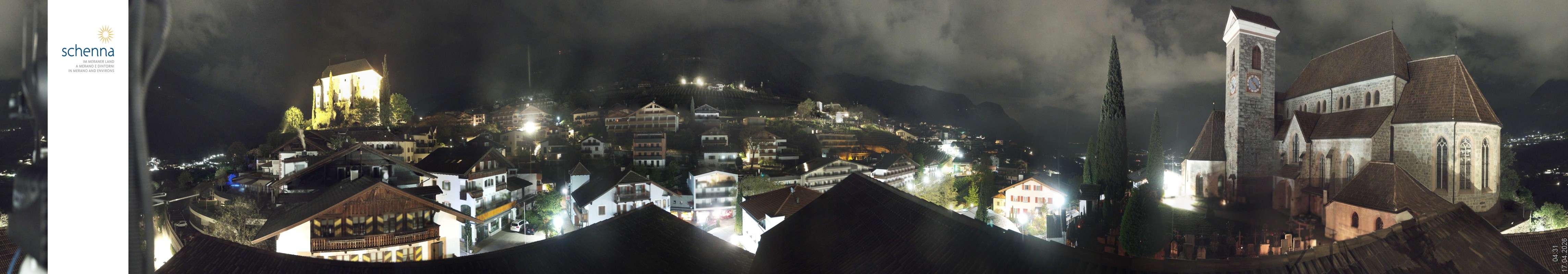 Archiv Foto Webcam Panoramablick Schenna