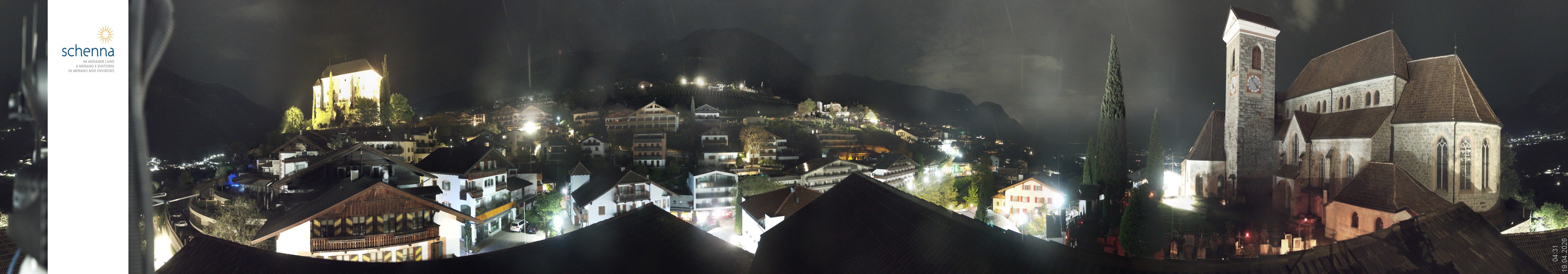 Archiv Foto Webcam Panoramablick Schenna