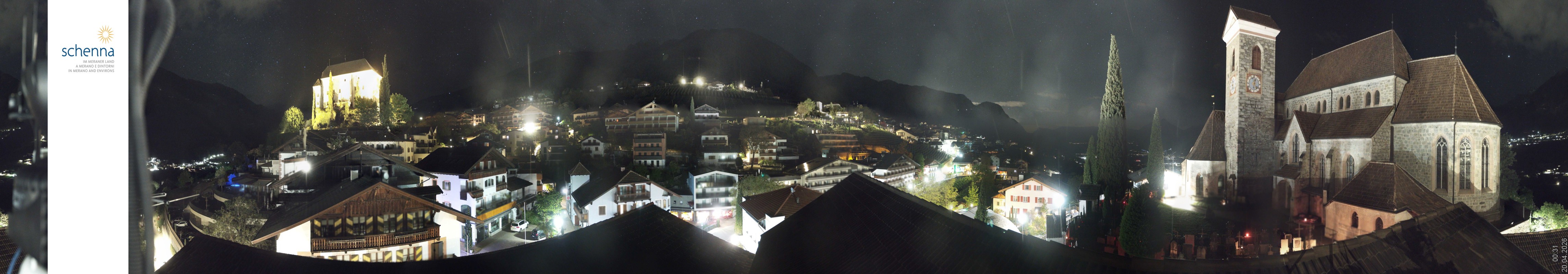 Archived image Webcam Panoramic View of Schenna