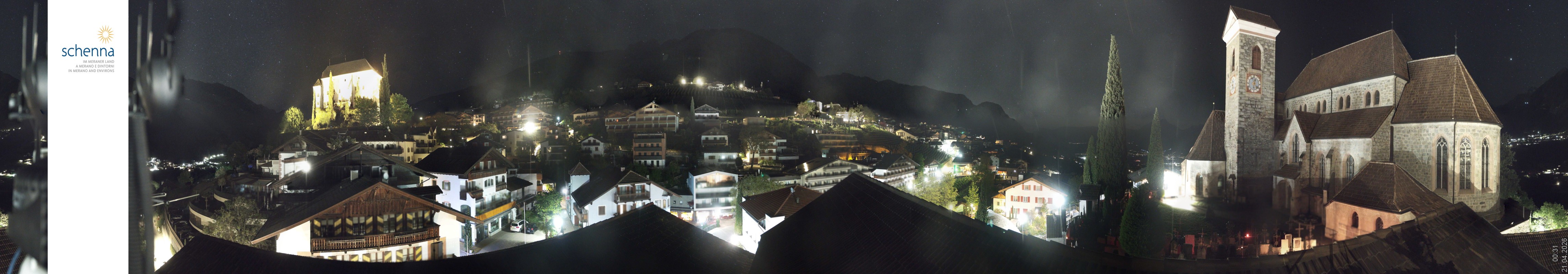 Archiv Foto Webcam Panoramablick Schenna