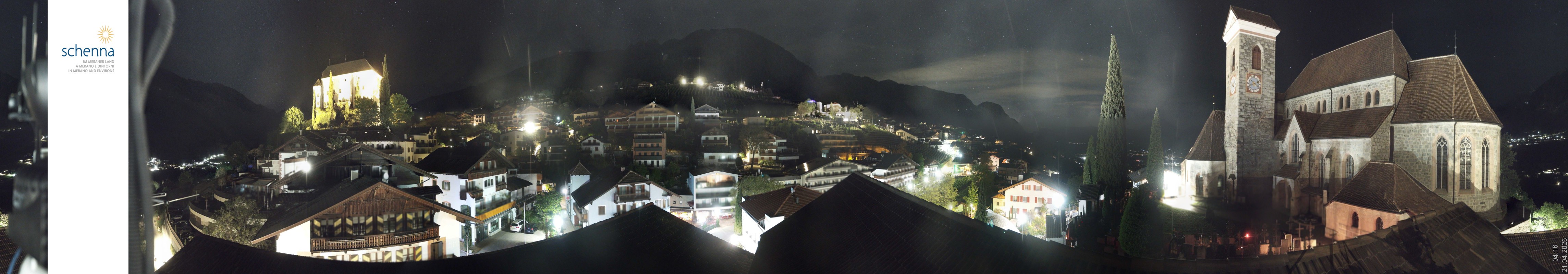 Archiv Foto Webcam Panoramablick Schenna