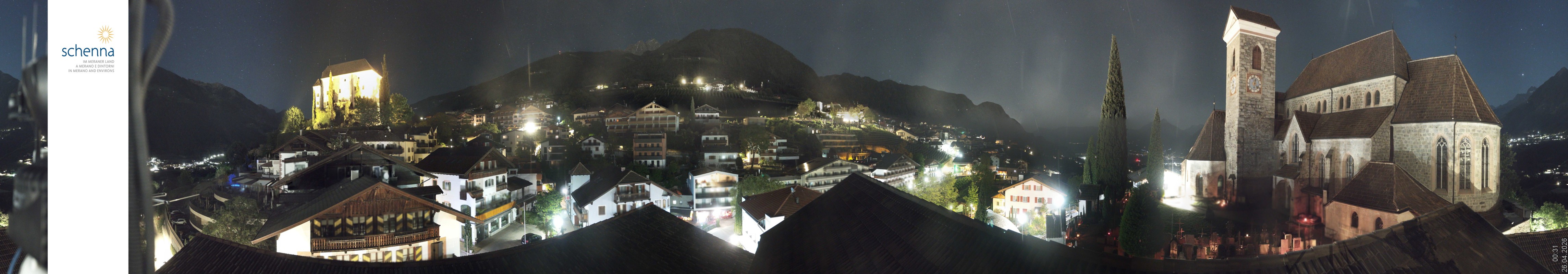 Archiv Foto Webcam Panoramablick Schenna