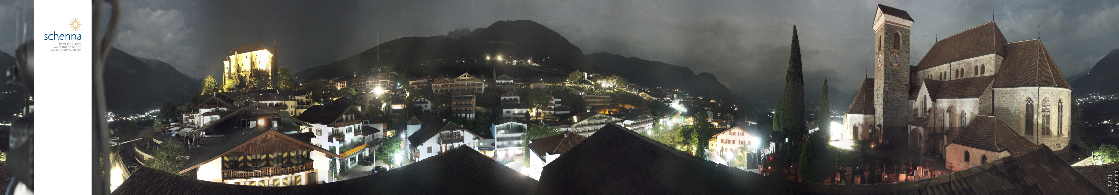 Archiv Foto Webcam Panoramablick Schenna