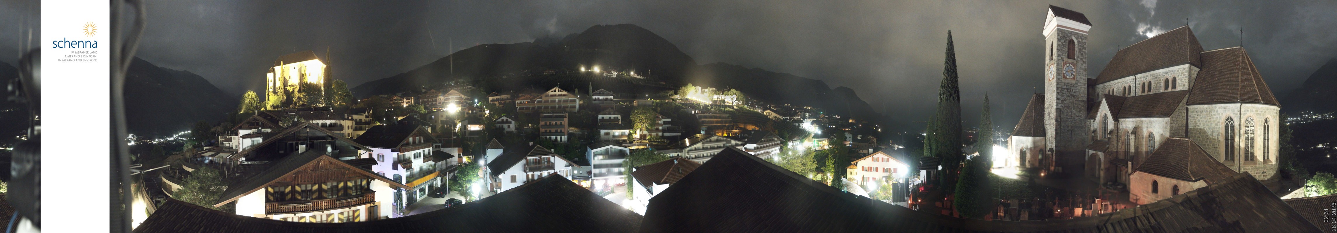 Archiv Foto Webcam Panoramablick Schenna
