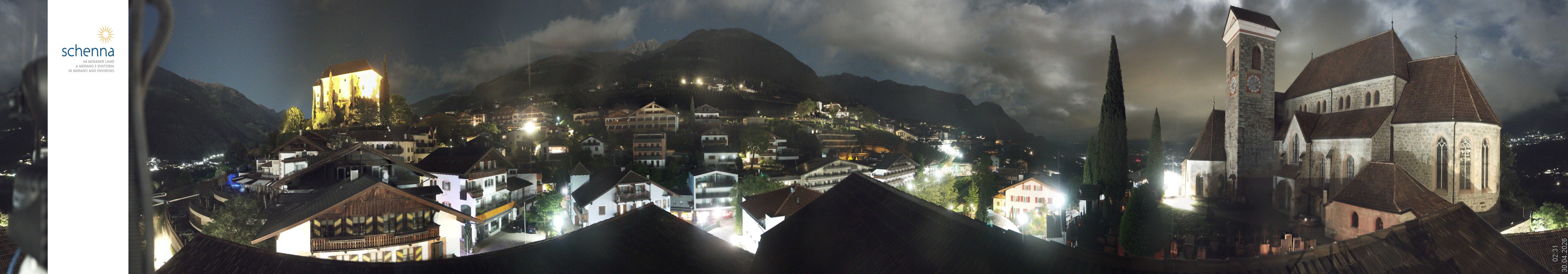 Archiv Foto Webcam Panoramablick Schenna