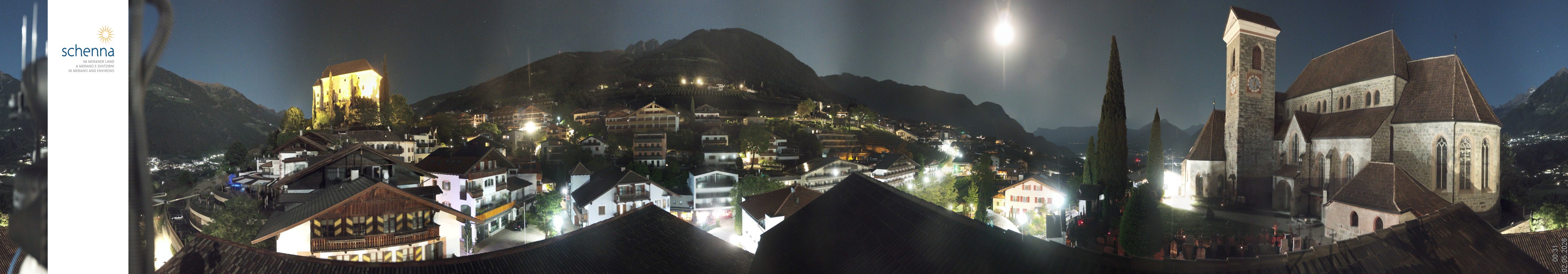 Archiv Foto Webcam Panoramablick Schenna