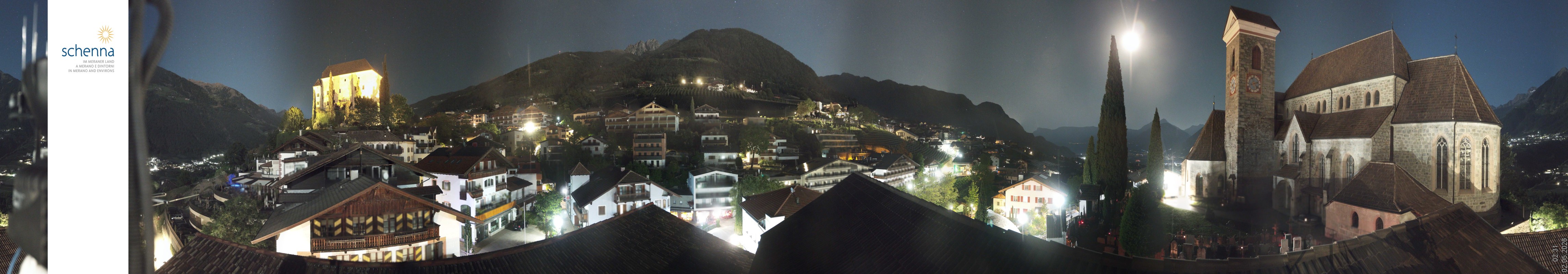 Archiv Foto Webcam Panoramablick Schenna