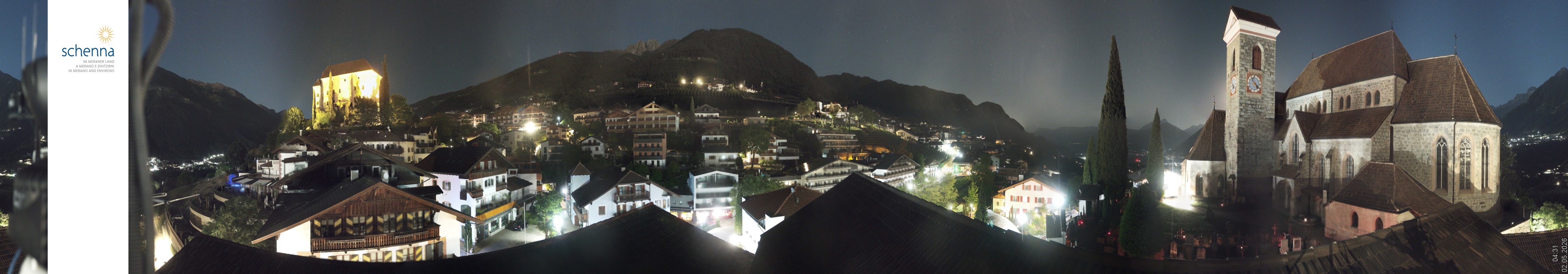 Archiv Foto Webcam Panoramablick Schenna