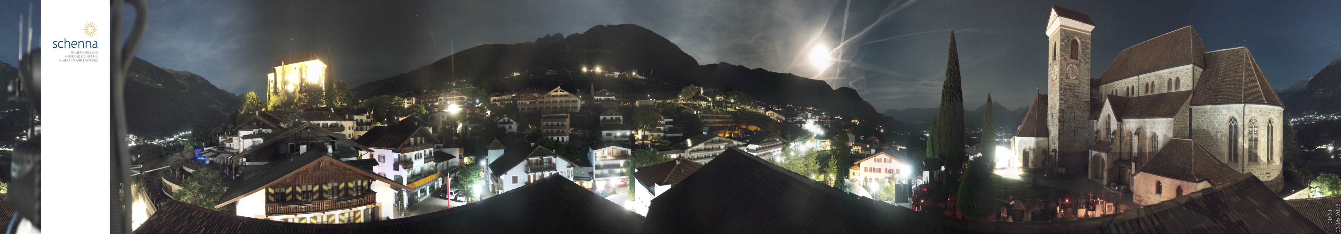 Archiv Foto Webcam Panoramablick Schenna