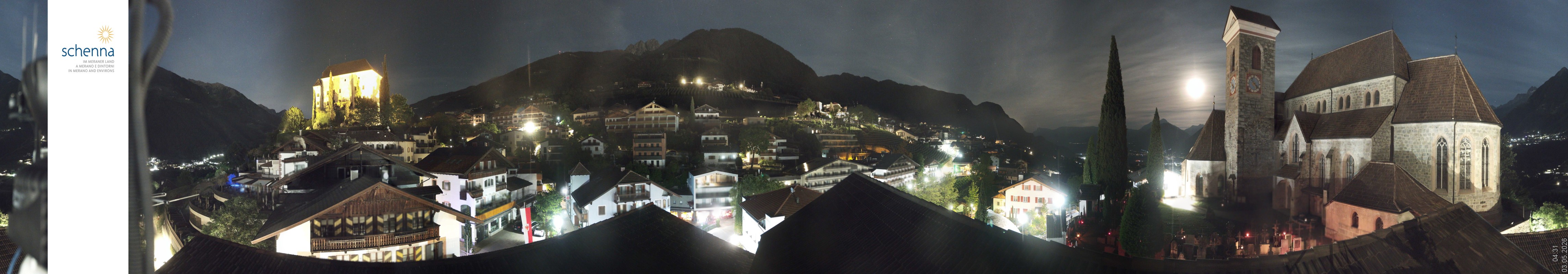 Archiv Foto Webcam Panoramablick Schenna