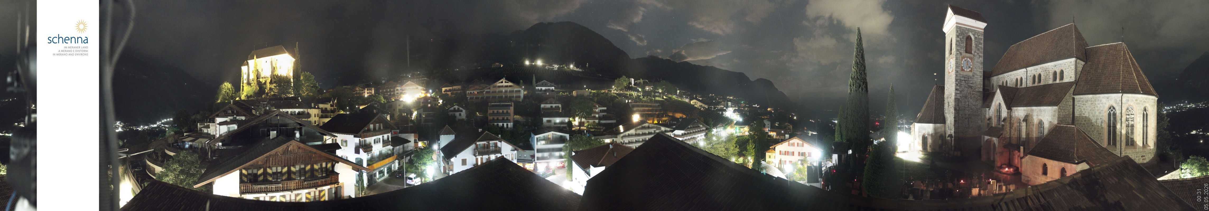 Archiv Foto Webcam Panoramablick Schenna