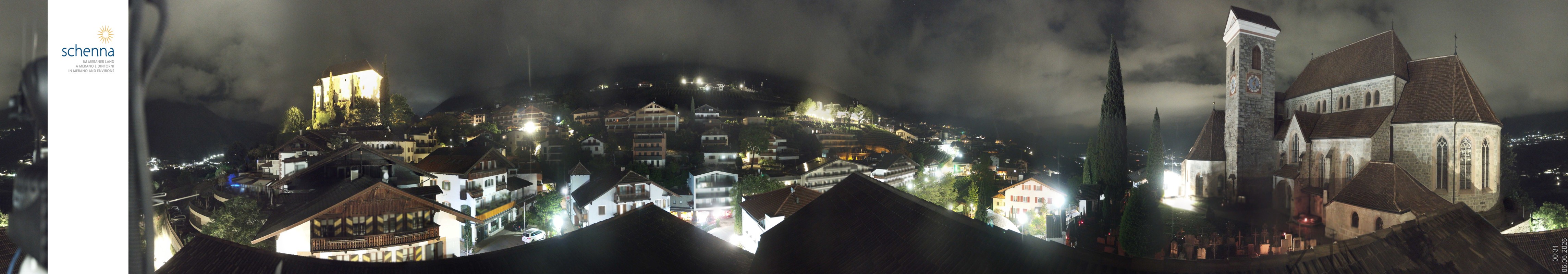Archived image Webcam Panoramic View of Schenna