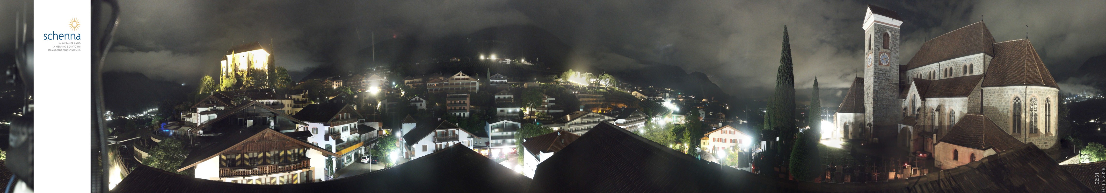 Archiv Foto Webcam Panoramablick Schenna