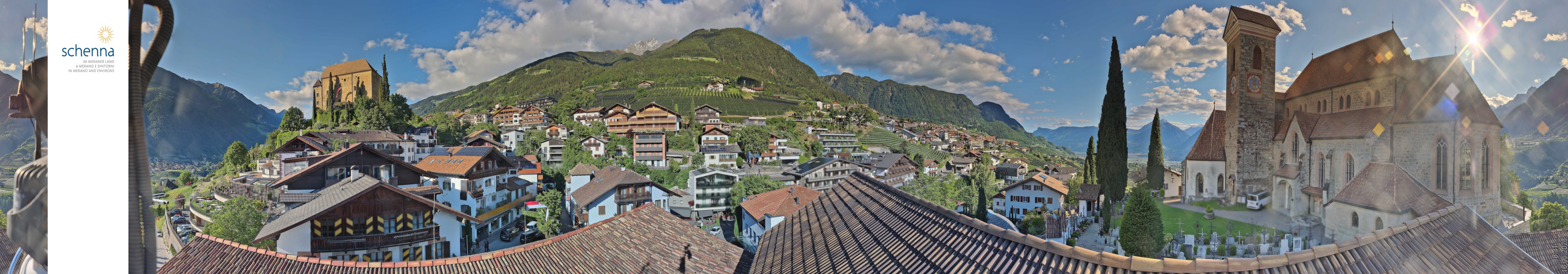 Archived image Webcam Panoramic View of Schenna