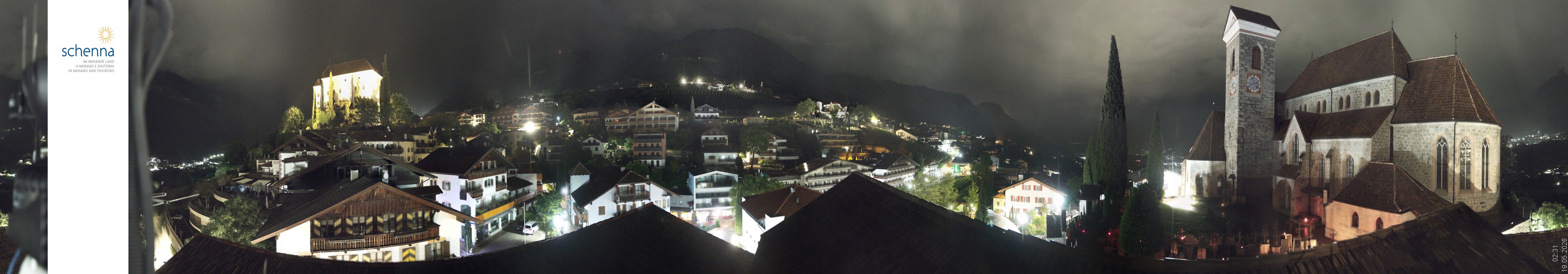 Archived image Webcam Panoramic View of Schenna
