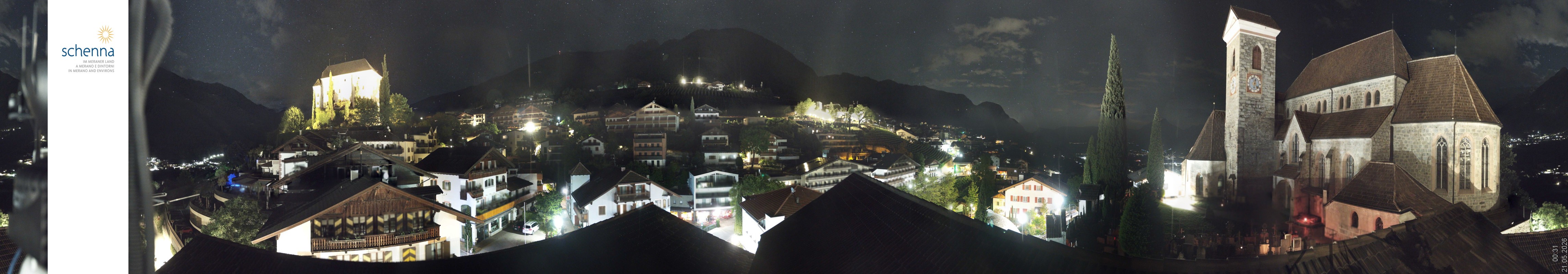 Archived image Webcam Panoramic View of Schenna