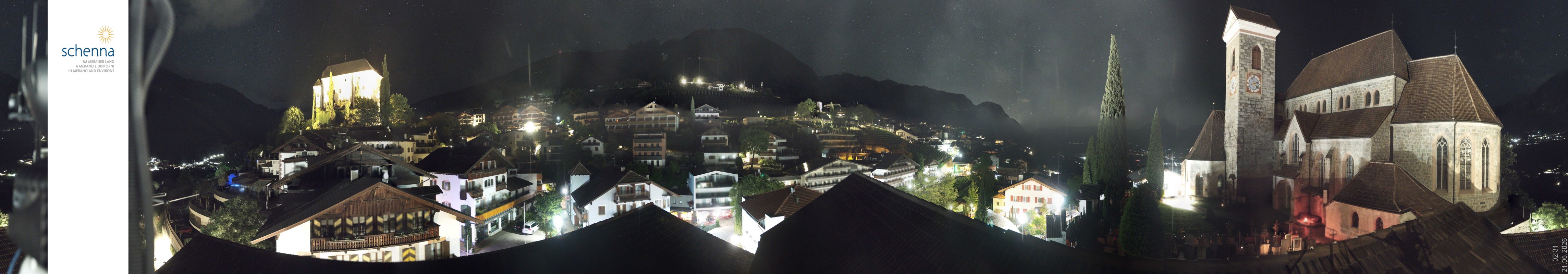 Archived image Webcam Panoramic View of Schenna