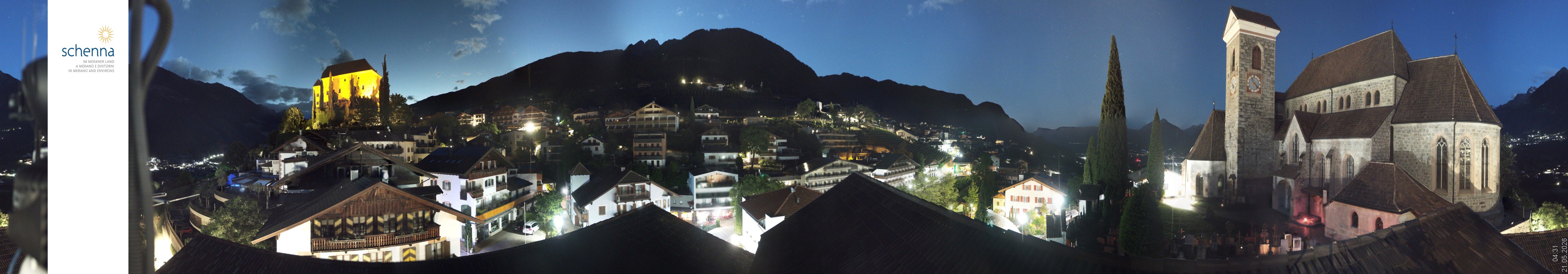 Archived image Webcam Panoramic View of Schenna
