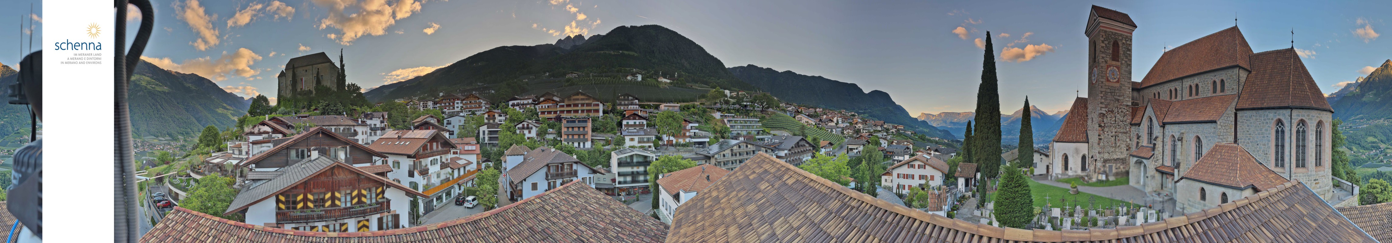 Archived image Webcam Panoramic View of Schenna