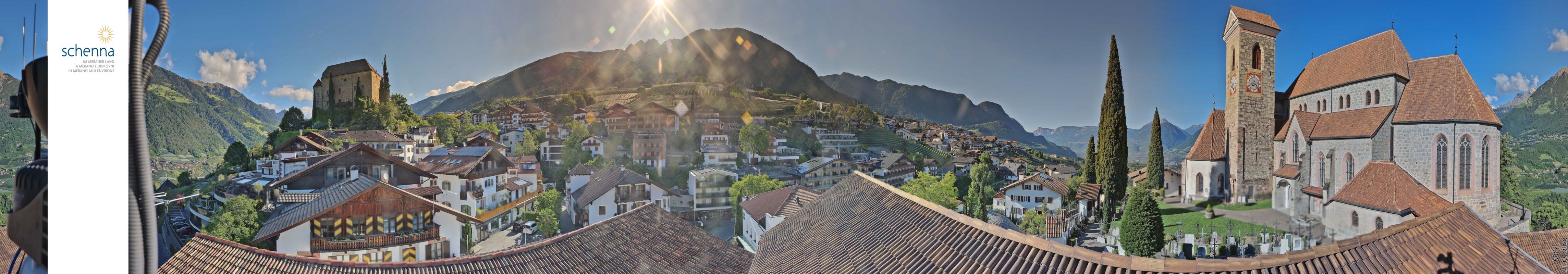 Archived image Webcam Panoramic View of Schenna
