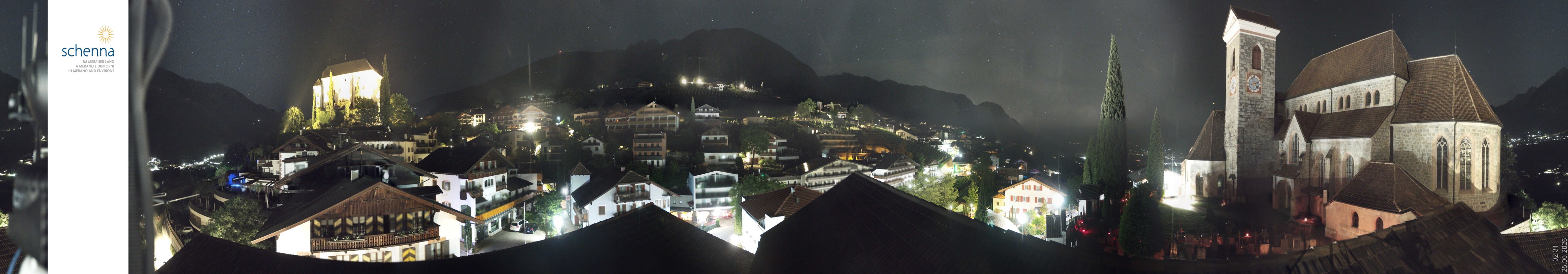 Archiv Foto Webcam Panoramablick Schenna